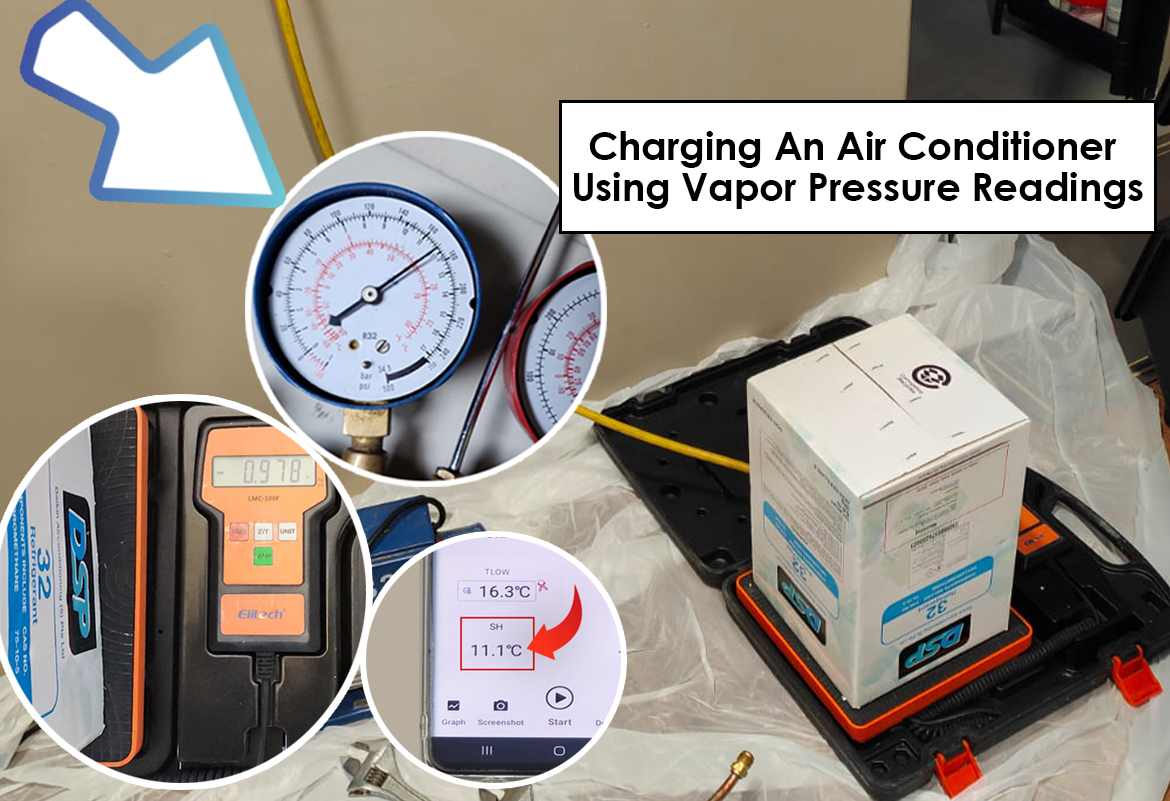 Charging an Air Conditioner Using Vapor Pressure Readings
